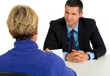 A lady conducting personal evangelism