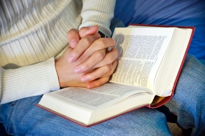 A Christian praying