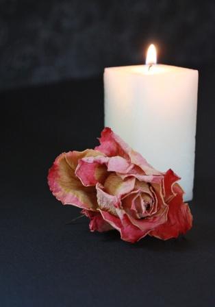 Candle lit for the dead