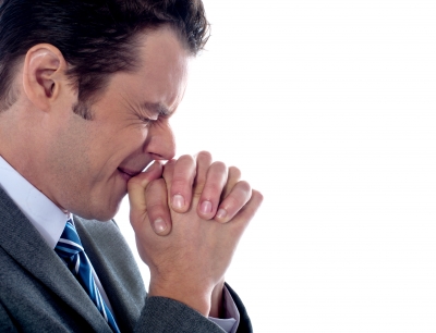 a man praying for divine wisdom